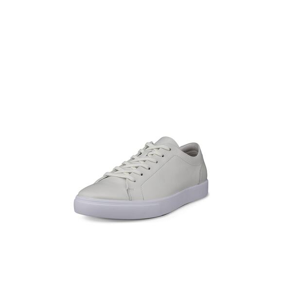 ECCO MEN\'S 46 SOFT 7 TRIPLE WHITE LEATHER SNEAKER NIB 47036401007 main image 6